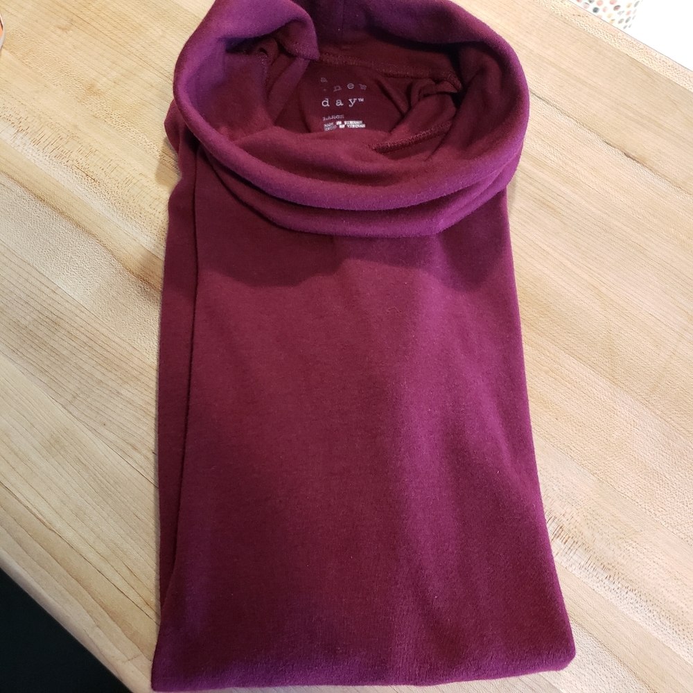 Maroon turtleneck